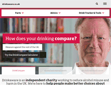 Tablet Screenshot of drinkaware.co.uk
